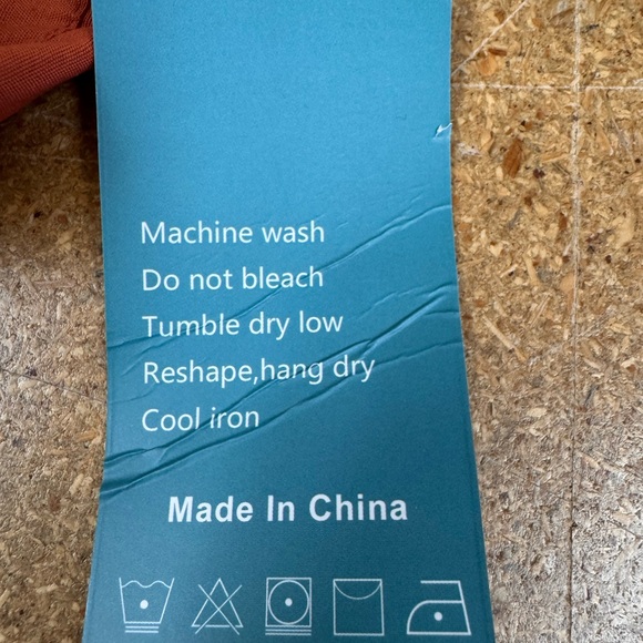 NWT Orange Button-Up Shirt - XL - Picture 4 of 5